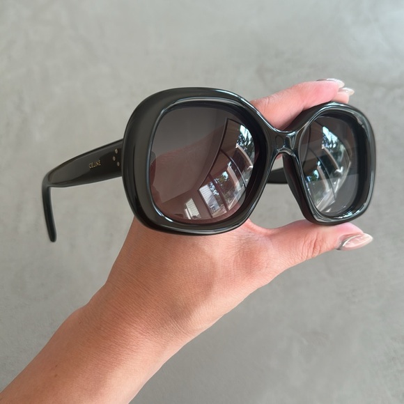 NWOT Celine 55mm Gradient Black Round Large Sunglasses - Picture 11 of 12